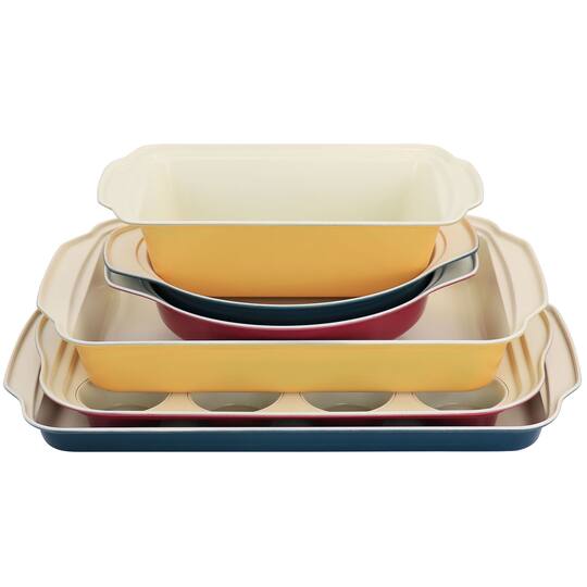 Spice by Tia Mowry Savory Saffron Ceramic Nonstick Bakeware Set